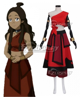 Avatar: The Last Airbender Katara Red Cosplay Costume