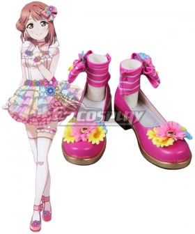 LoveLive! School Idol Festival PERFECT Dream Project Love U My Friends Ayumu Uehara Pink Cosplay Shoes