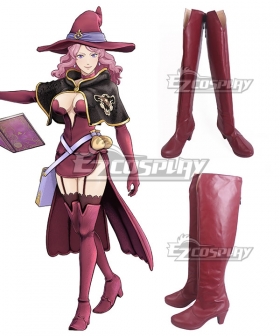 Black Clover Vanessa Enoteca Red Shoes Cosplay Boots
