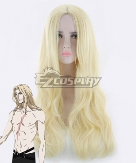 Castlevania Season 2 2018 Anime Alucard Light Golden Cosplay Wig