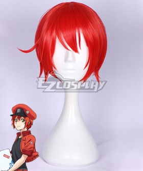 Cells At Work Erythrocite Red Blood Cell Red Cosplay Wig