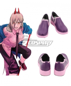 Chainsaw Man Power Purple Cosplay Shoes