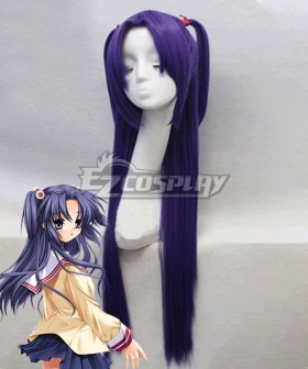 Clannad Kotomi Ichinose Purple Cosplay Wig