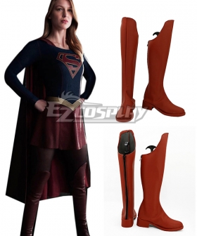 DC Comics The Flash Supergirl Supergirl Red Shoes Cosplay Boots