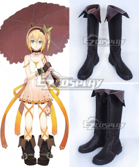Tales of Zestiria the X Edna Brown Shoes Cosplay Boots