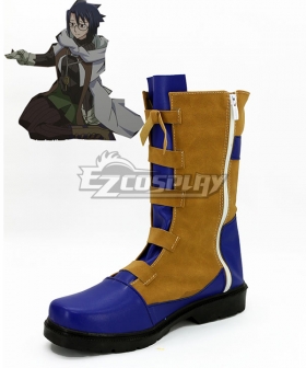 Log Horizon Shiroe Blue and Brown Shoes Cosplay Boots