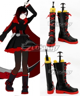 Exclusive made RWBY Ruby Crescent Rose Karneval Cosplay Shoes Boots Hand-made 