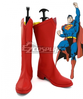 DC Superman Classic Red Shoes Cosplay Boots