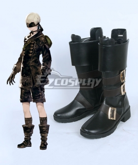 NieR: Automata 9S YoRHa No.9 Type S Black Shoes Cosplay Boots