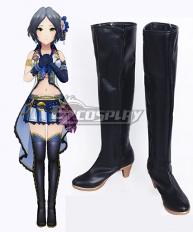 The iDOLM@STER The Idolmaster Hayami Kanade Black Shoes Cosplay Boots