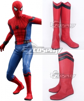 Marvel Spiderman Spider-Man:Homecoming Spider-man  Spiden Man Superhero Peter Parker Halloween Red Shoes Cosplay Boots