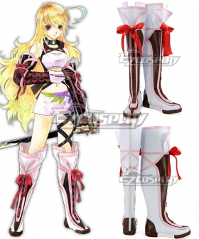 Tales of Xillia Milla White Shoes Cosplay Boots