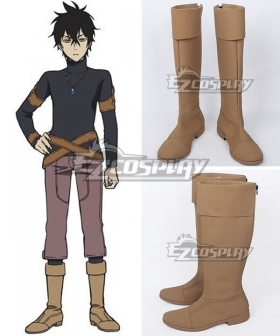 Black Clover Yuno Light Yellow Shoes Cosplay Boots