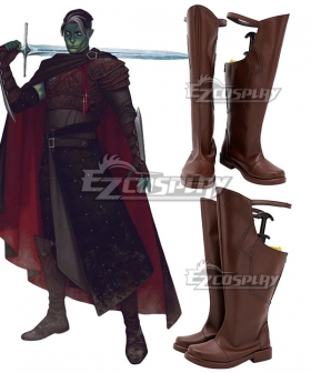 Critical Role Fjord - 10th Level Brown Shoes Cosplay Boots