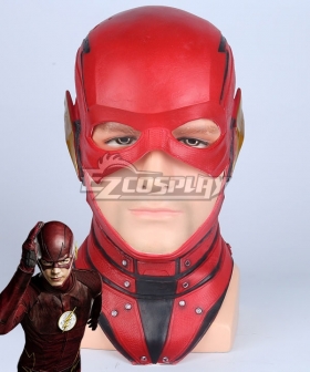 DC 2017 Movie Justice League The Flash Barry Allen Mask Cosplay Accessory Prop