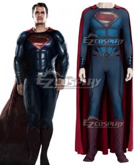 DC Superman : Man of Steel Clark Kent Superman Cosplay Costume