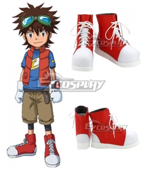 Digimon Xros Wars Taiki Kudou White Cosplay Shoes