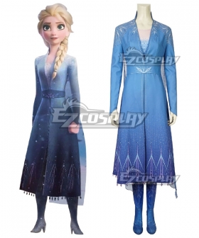 Disney Frozen 2 Elsa Snow Queen Cosplay Costume