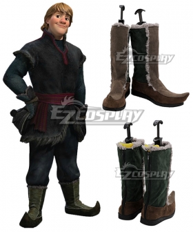 Disney Frozen 2 Kristoff Brown Shoes Cosplay Boots