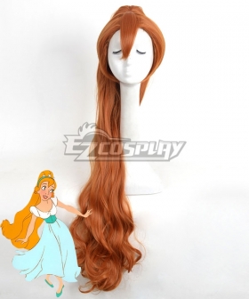 Disney Thumbelina Brown Cosplay Wig