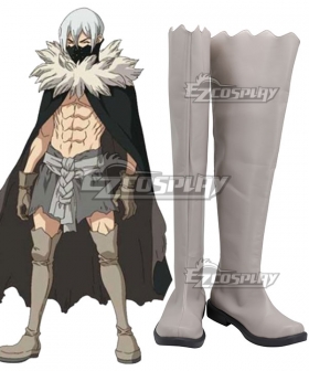 Dr.Stone Hyoga Grey Shoes Cosplay Boots