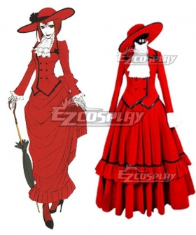 Black Butler Angelina Dulles madame red Cosplay Costume - Premuim Edition