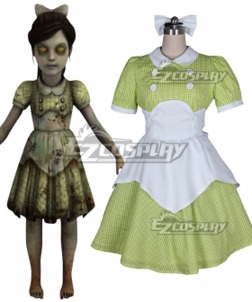BioShock Little Sister Green Cosplay Costume