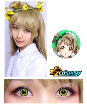 Bella Eye Coscon LoveLive! Love Live School Idol Project Kotori Minami Yellow Cosplay Contact Lense