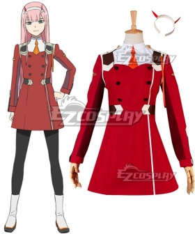 DARLING in the FRANXX 02 Cosplay Costume Zero Two Cosplay only coat and hat