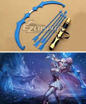 League of Legends Freljord Ashe The Frost Archer Bow and arrow Cosplay Weapon Prop