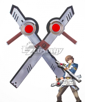 The Legend of Heroes Lloyd Bannings Two Tonfaas Cosplay Weapon Prop