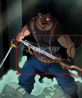Fullmetal Alchemist King Bradley One Sword and Scabbard Cosplay Weapon Prop