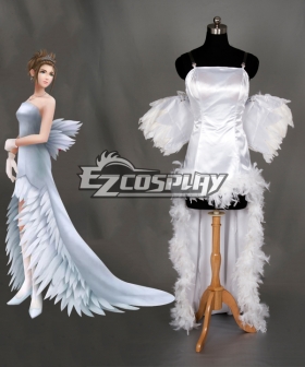 Final Fantasy X FF10 Yuna Wedding Dress Cosplay Costume