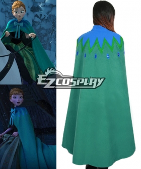Frozen Anna's Green Cape on Elsa's Coronation Day