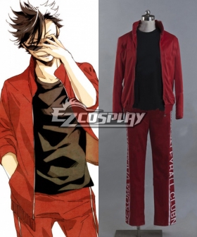 Haikyu!! Cosplay Volleyball Juvenile Red Sportswear Uniform Costume