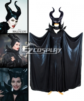 Maleficent Disney Movie Black Witch Angelina Jolie Cosplay Costume-Deluxe Ver.