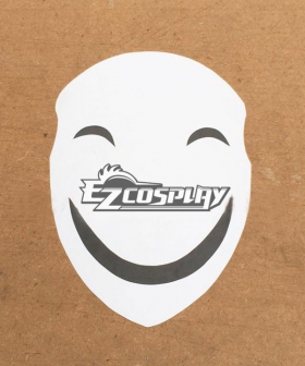 Black Bullet Hiruko Kagetane antagonist Promoter  Initiator White Smile Mask Man Cosplay Accessories Prop