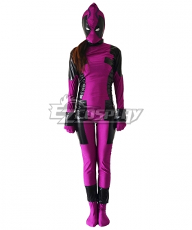 Marvel Female Deadpool Grape Zentai Cosplay Costume
