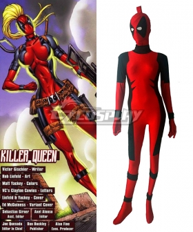 Marvel Female Deadpool Killer Queen Women Zentai Cosplay Costume