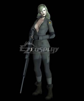 Metal Gear Sniper Wolf Army Green Cosplay Costume