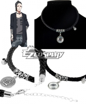 Tokyo Ghoul Tokyo Guru √A Uta Necklace Pendant Chain Choker Gift Punk PU Cosplay Accessory Prop
