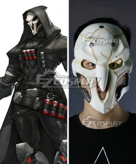 Overwatch OW Reaper Gabriel Reyes Mask Cosplay Accessory Prop