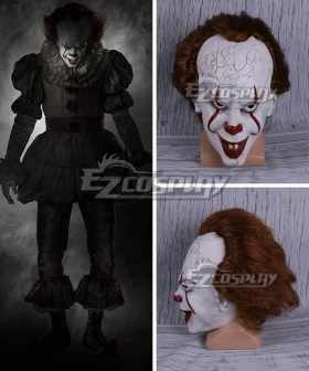 It 2017 Movie Pennywise Mask Halloween Cosplay Accessory Prop