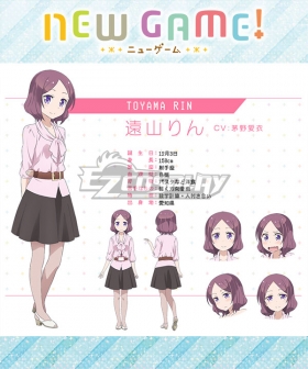 New Game! Rin Toyama Cosplay Costume