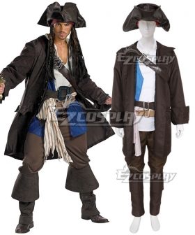 Pirates of the Caribbean 3 Captain Jack Sparrow Prestige Adult Costume