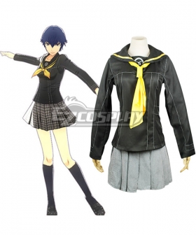 Persona 4 Shin Megami Tensei Shirogane Naoto School Uniform Cosplay Costume