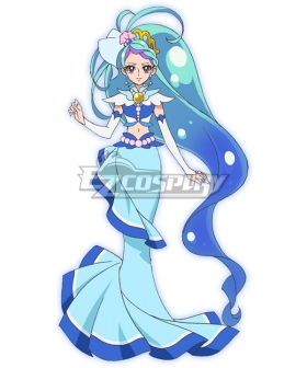 Go! Princess PreCure Minami Kaido Cure Mermaid Cosplay Costume - A Edition