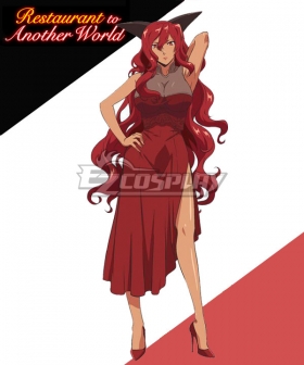 Restaurant to Another World Isekai Shokudou Red Queen Reina Roja Cosplay Costume