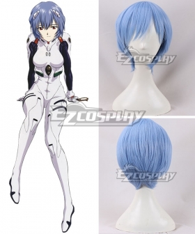 EVA Neon Genesis Evangelion Rei Ayanami Light Blue Cosplay Wig