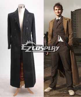 Who is Doctor Dr. Long Trench Coat Costume Black Version Tailored